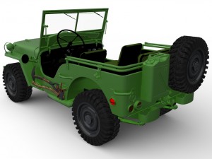 jeep willys 3D मॉडल
