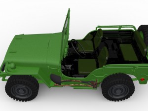 jeep willys 3D मॉडल
