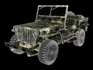 jeep willys 3D मॉडल