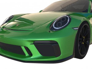 2018 porsche 911 gt3 3D मॉडल