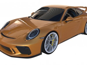 2018 porsche 911 gt3 3D मॉडल