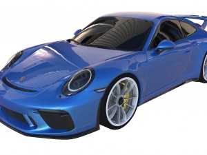 2018 porsche 911 gt3 3D मॉडल