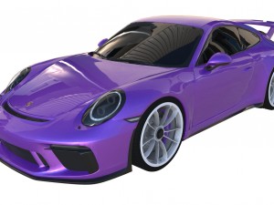 2018 porsche 911 gt3 3D मॉडल