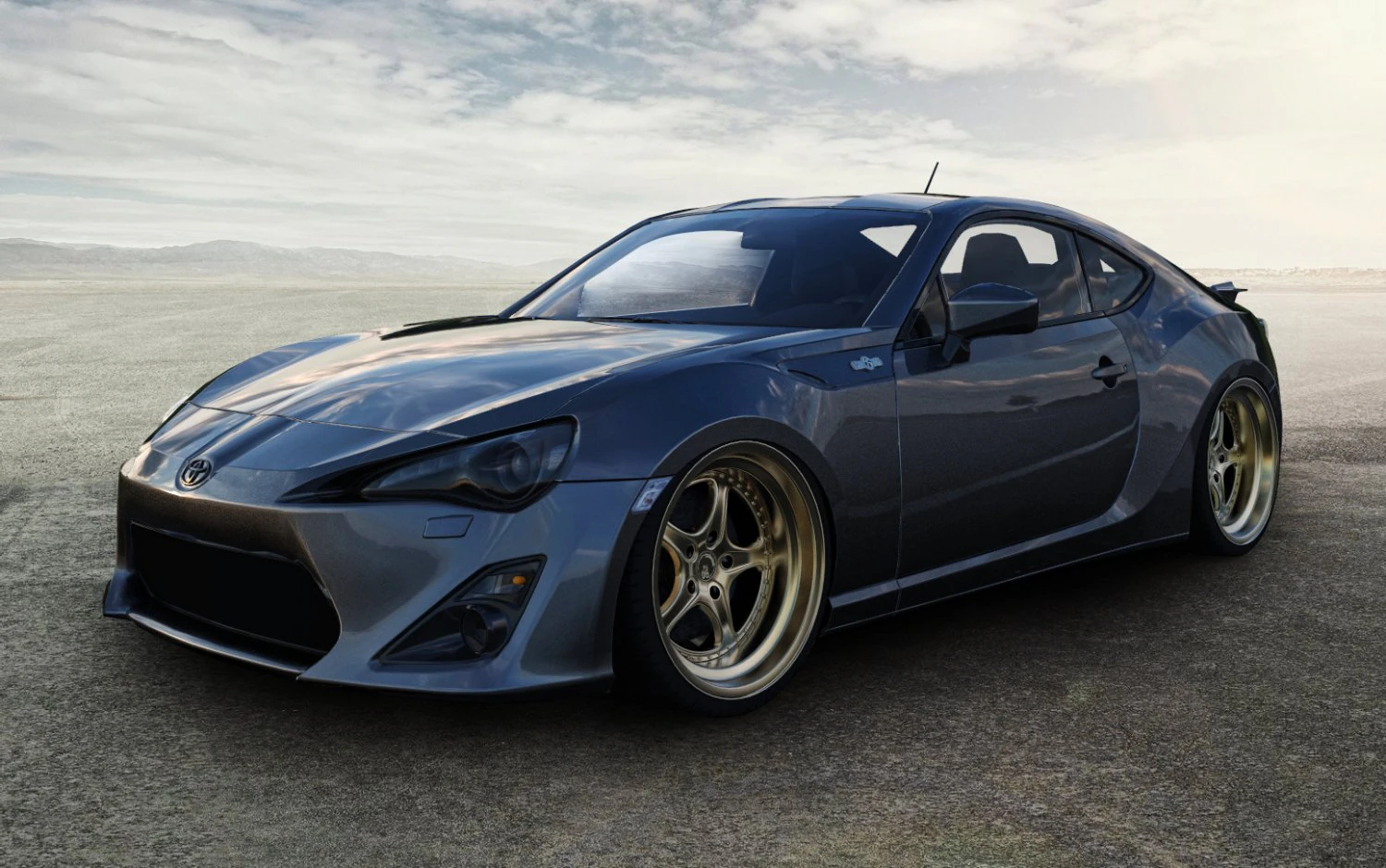 toyota gt86 bagged 3D Model .c4d .max .obj .3ds .fbx .stl .blend