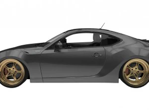 toyota gt86 bagged 3D Model