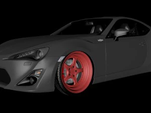 toyota gt86 bagged 3D Model
