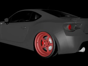 toyota gt86 bagged 3D Model