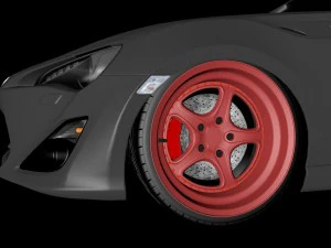 toyota gt86 bagged 3D Model