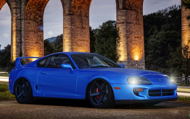 toyota supra mk4 Modelo 3D .c4d .max .obj .3ds .fbx .stl .blend 