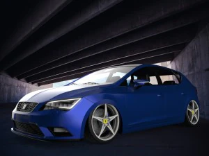 seat leon mk3 bagged 3D Model