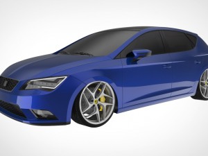 seat leon mk3 bagged Modelo 3D
