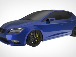 seat leon mk3 bagged Modelo 3D