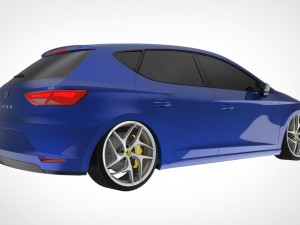 seat leon mk3 bagged Modelo 3D