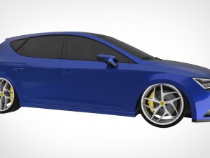 seat leon mk3 bagged Modelo 3D