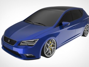 seat leon mk3 bagged Modelo 3D