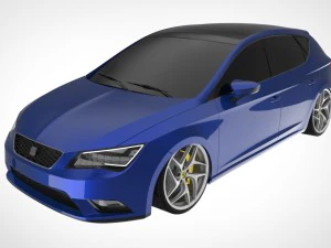 seat leon mk3 bagged 3D Model