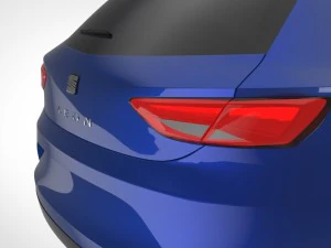 seat leon mk3 bagged 3D Model