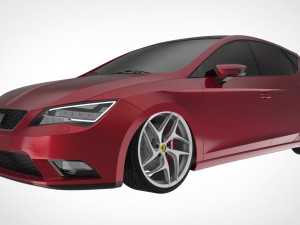 seat leon mk3 bagged Modelo 3D