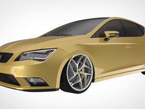 seat leon mk3 bagged Modelo 3D