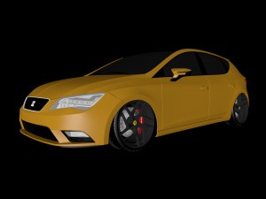 seat leon mk3 bagged Modelo 3D