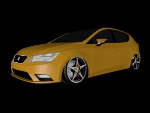 seat leon mk3 bagged Modelo 3D