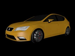 seat leon mk3 bagged 3D Model