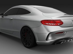 mercedes benz c class coupe 3D मॉडल