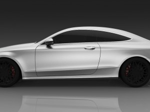mercedes benz c class coupe 3D मॉडल