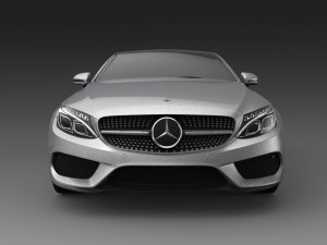 mercedes benz c class coupe 3D मॉडल