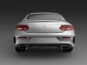 mercedes benz c class coupe 3D मॉडल