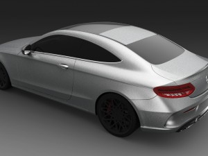 mercedes benz c class coupe 3D मॉडल