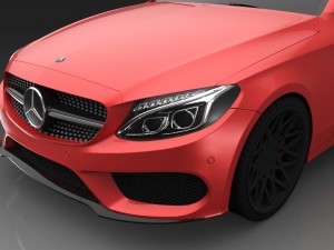 mercedes benz c class coupe 3D मॉडल