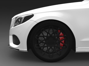 mercedes benz c class coupe 3D मॉडल