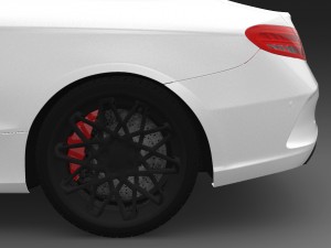 mercedes benz c class coupe 3D मॉडल