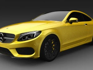 mercedes benz c class coupe 3D Model