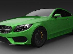 mercedes benz c class coupe 3D मॉडल