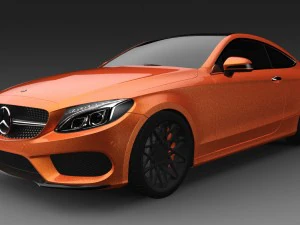 mercedes benz c class coupe 3D Model