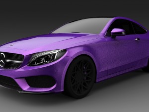 mercedes benz c class coupe 3D मॉडल