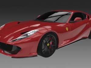 ferrari 812 superfast Modelo 3D