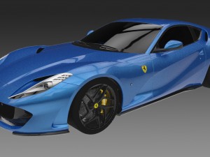 ferrari 812 superfast Modelo 3D