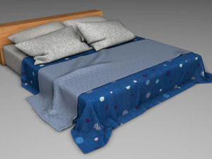 cama n&uacute;mero 1 Modelo 3D