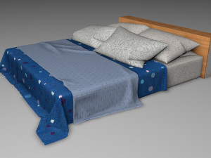 bed no 1 Modelo 3D