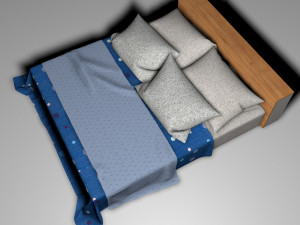 bed no 1 Modelo 3D