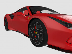 ferrari f8 tributo 2020 3D Model