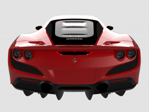 ferrari f8 tributo 2020 3D Model