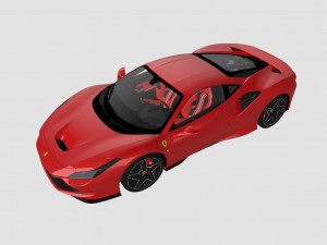 ferrari f8 tributo 2020 3D Model