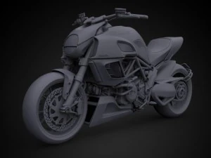 2012 ducati diavel carbon 3D Model