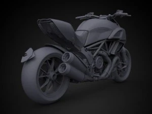 2012 ducati diavel carbon 3D Model