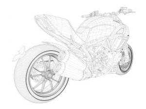 2012 ducati diavel carbon 3D Model