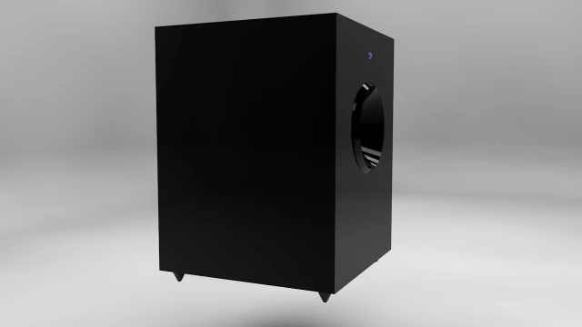 derin bas hoparl&ouml;r&uuml; 3D Model .c4d .max .obj .3ds .fbx .stl .blend 